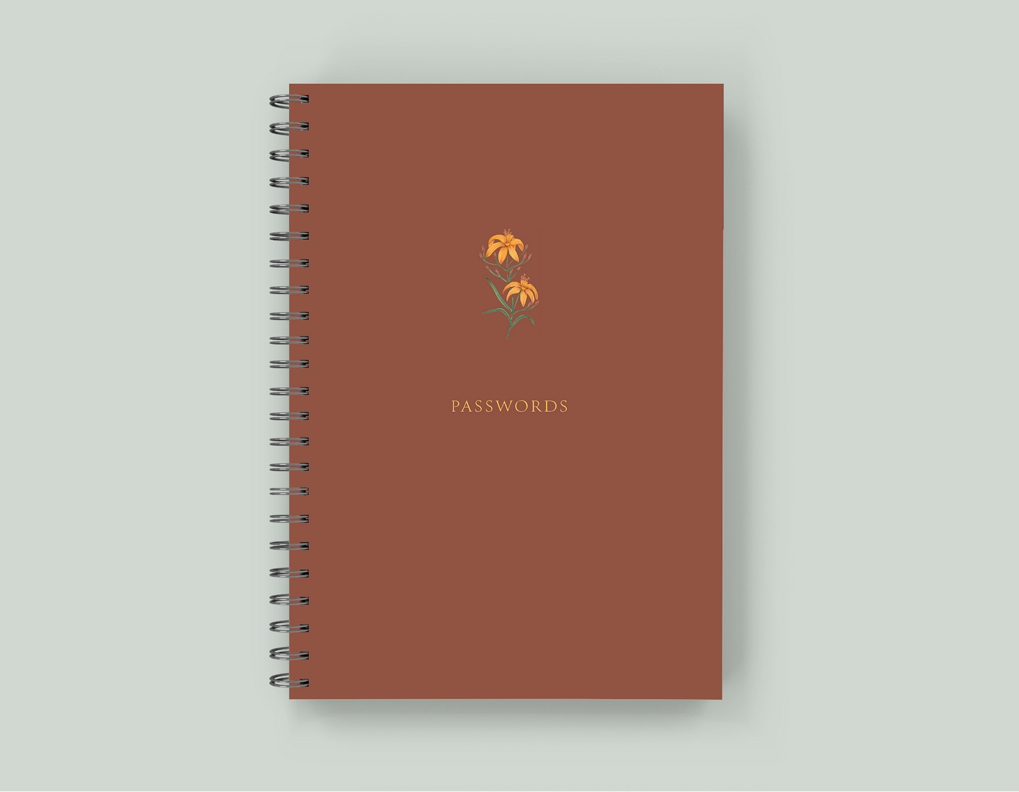 Password Book - Wire-O Spiral