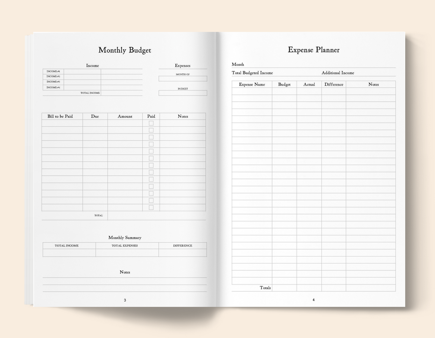 Budget Planner - Paperback