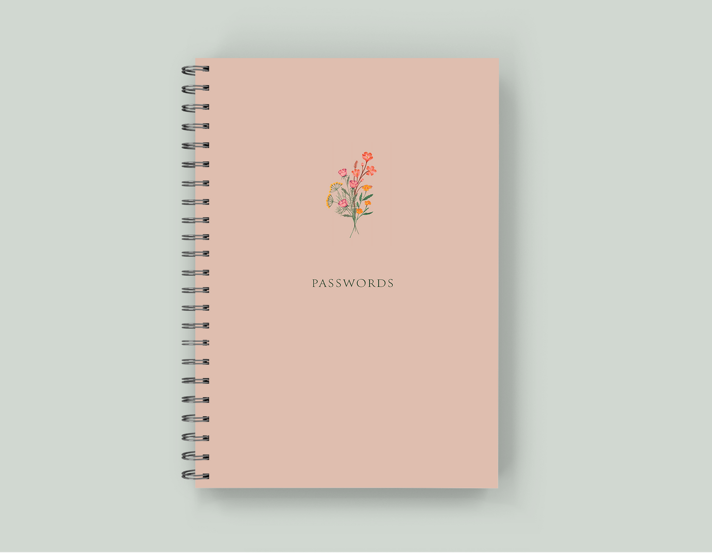 Password Book - Wire-O Spiral