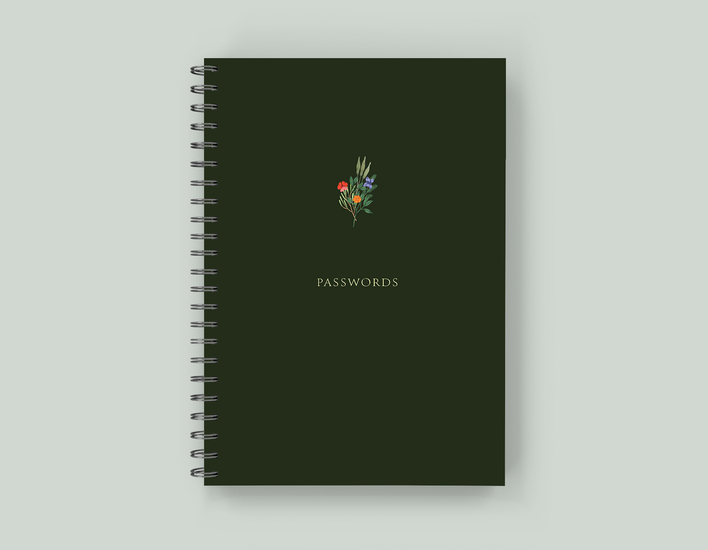 Password Book - Wire-O Spiral