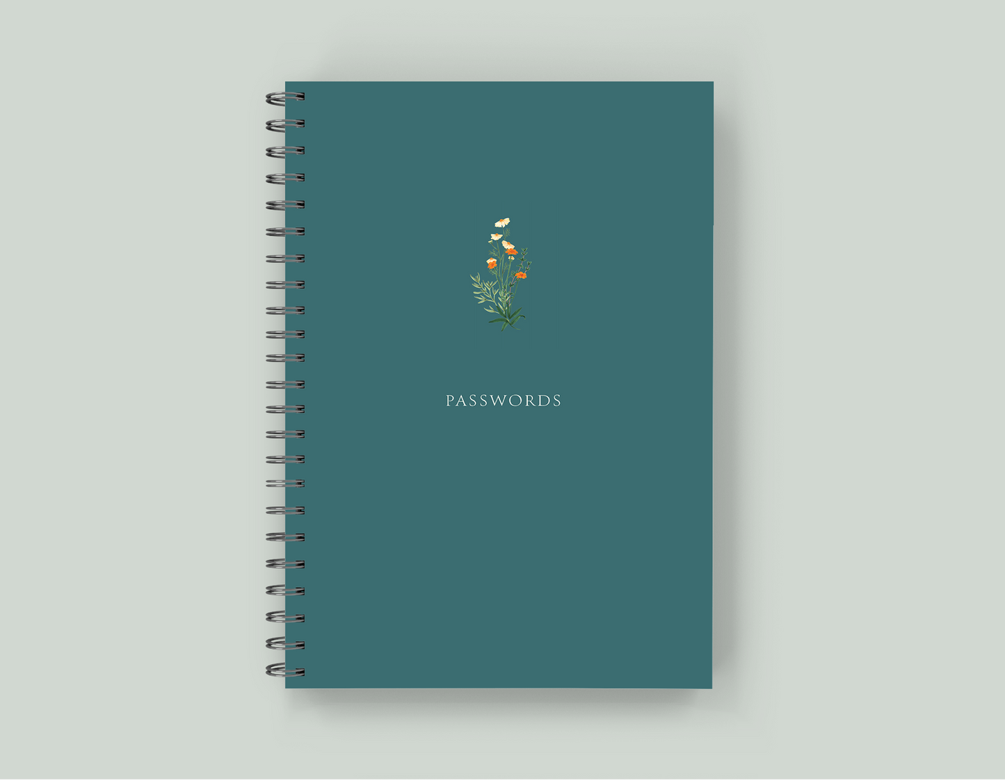 Password Book - Wire-O Spiral