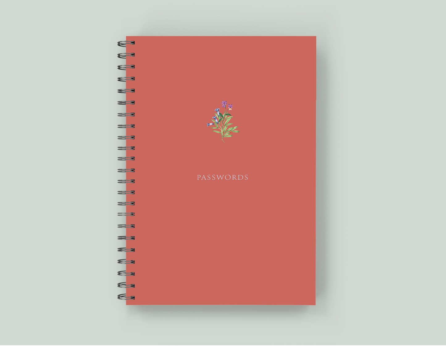 Password Book - Wire-O Spiral