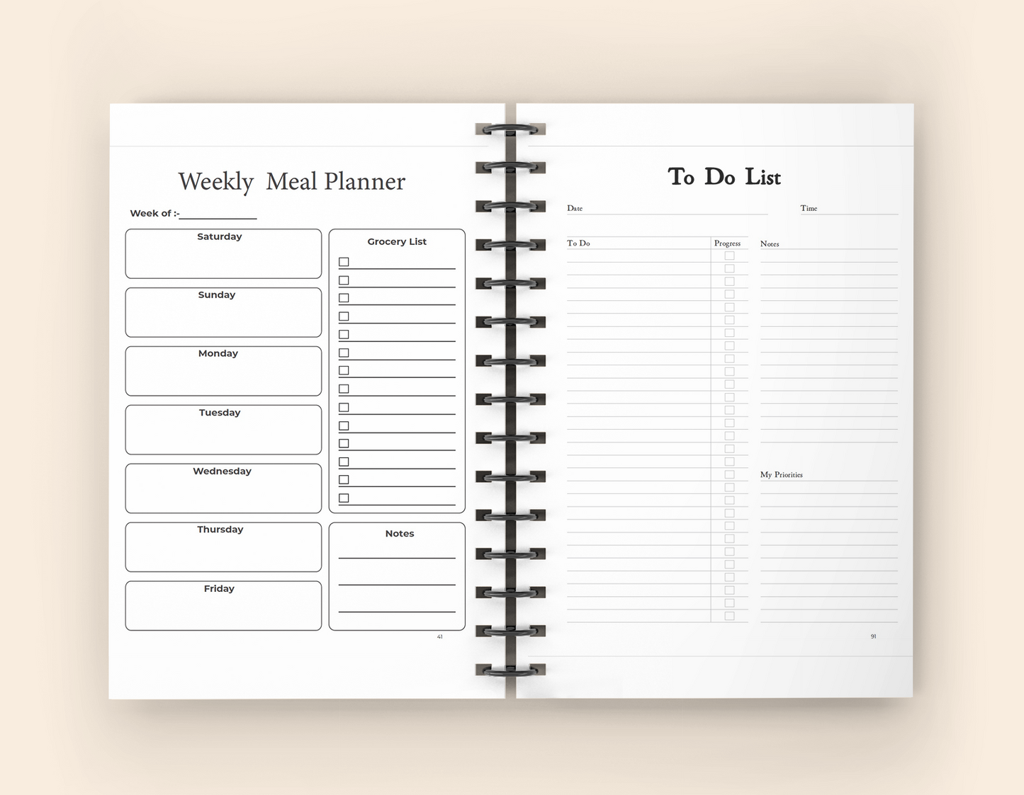 ADHD Life Planner - Wire-O