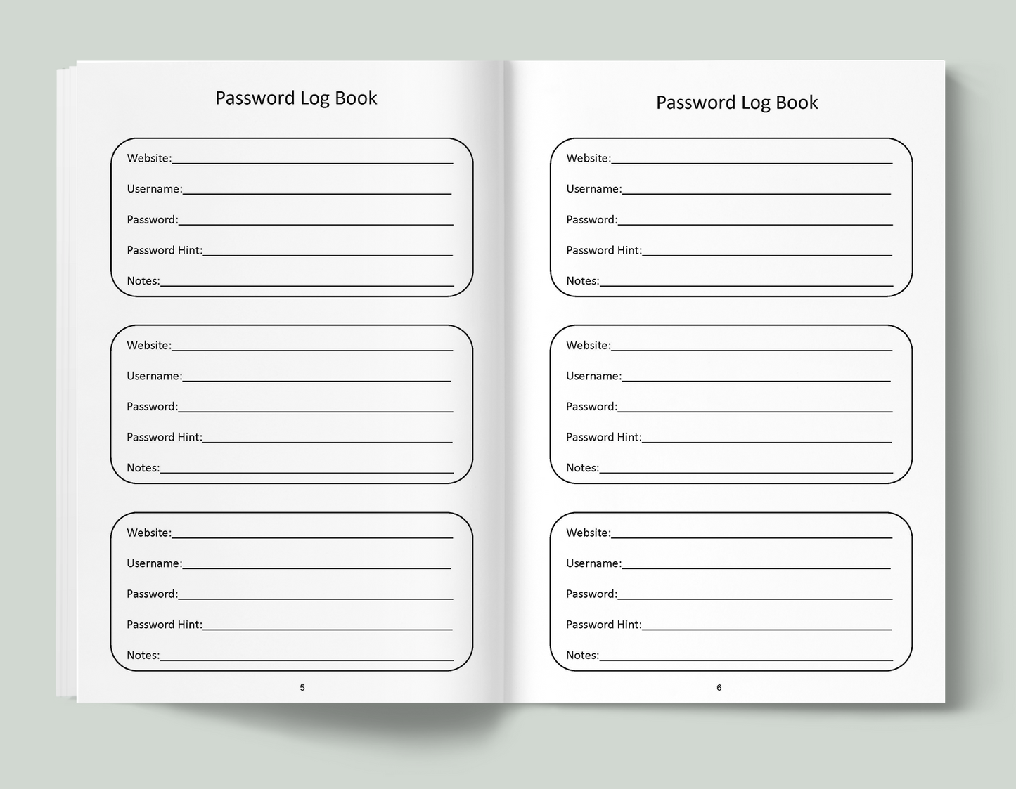 Password Book - Paperback