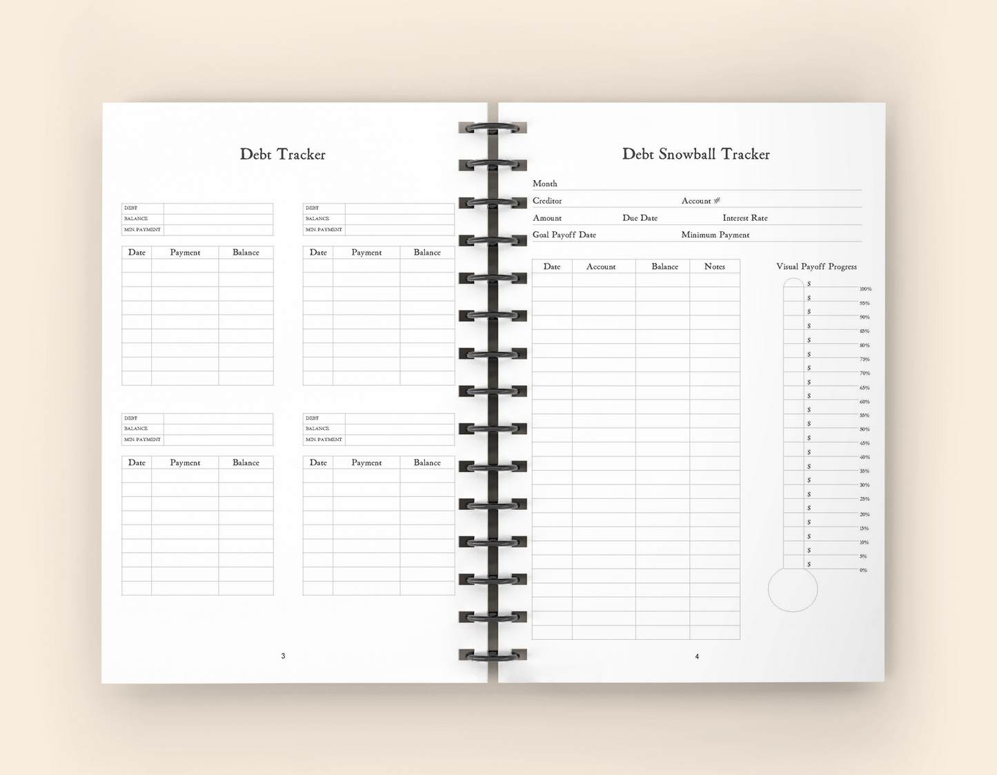 Debt Tracker - Wire-O Spiral
