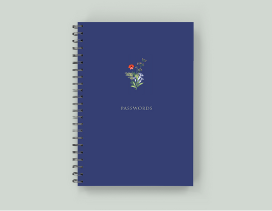 Password Book - Wire-O Spiral